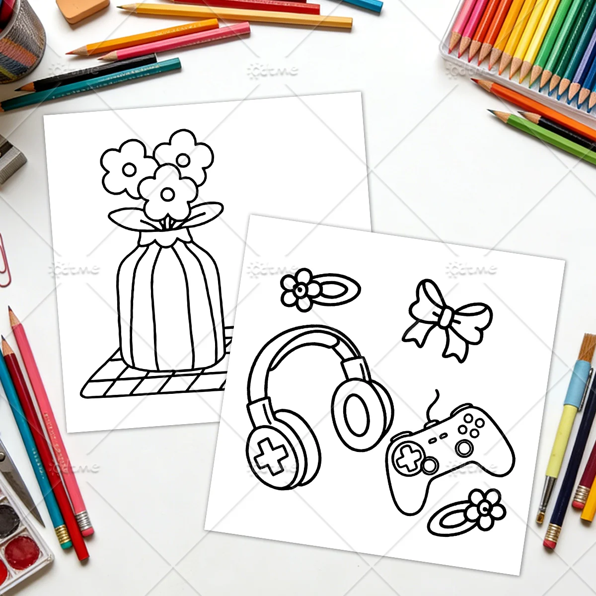 COZY GIRL DAYS Malbuch für Erwachsene mit Mutigen und Einfachen Mustern, Niedliches Zeichenbuch, Perfektes Geschenk für Partys und Geburtstage ﻿ – Detail 7