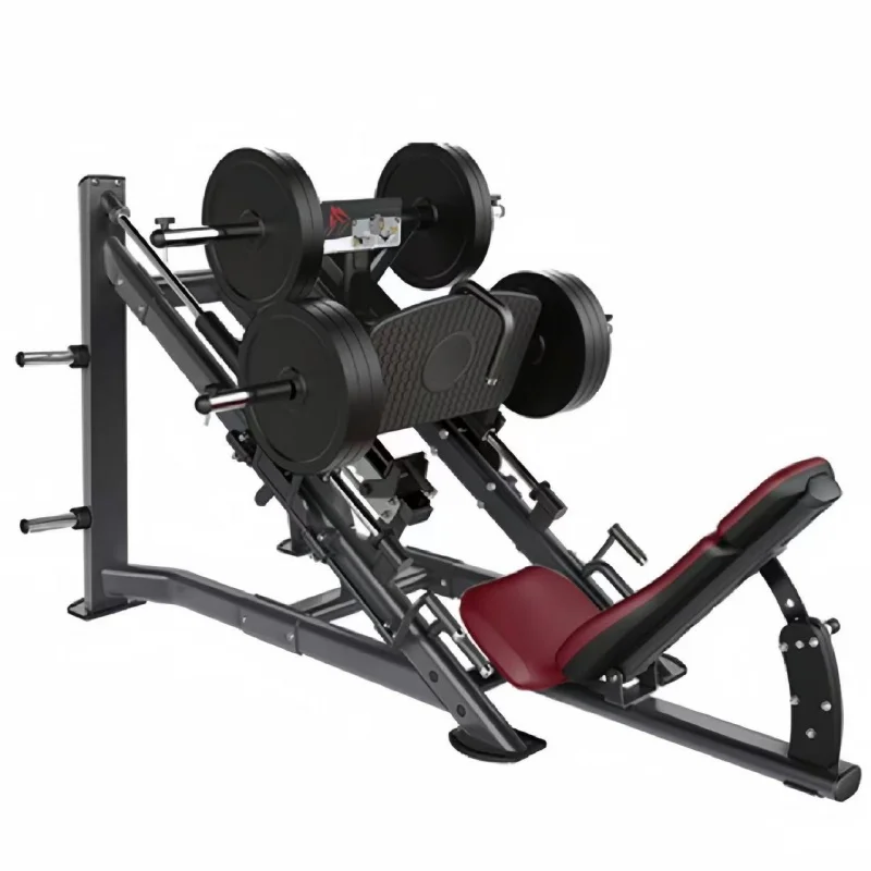

Hot Sell Strength Commercial Gym Fitness Gym Machine Plate Loaded Leg Exercise Machine Linear Leg 45 Degree Leg Press Machine