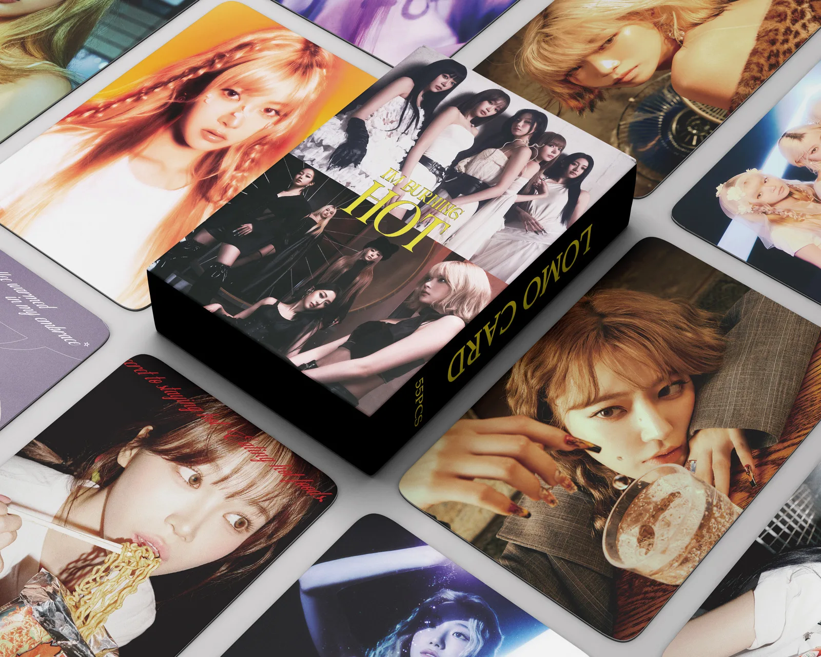 55 قطعة/المجموعة/مجموعة جديدة من بطاقات Kpop LE HOT Lessferfim LE SSERAFIM صور لومو عالية الجودة بطاقات صور عالية الدقة