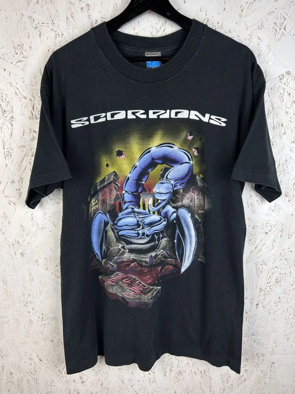 

90s Scorpions 1991 Wind Of Change Remake Design T shirt vtg NH13689