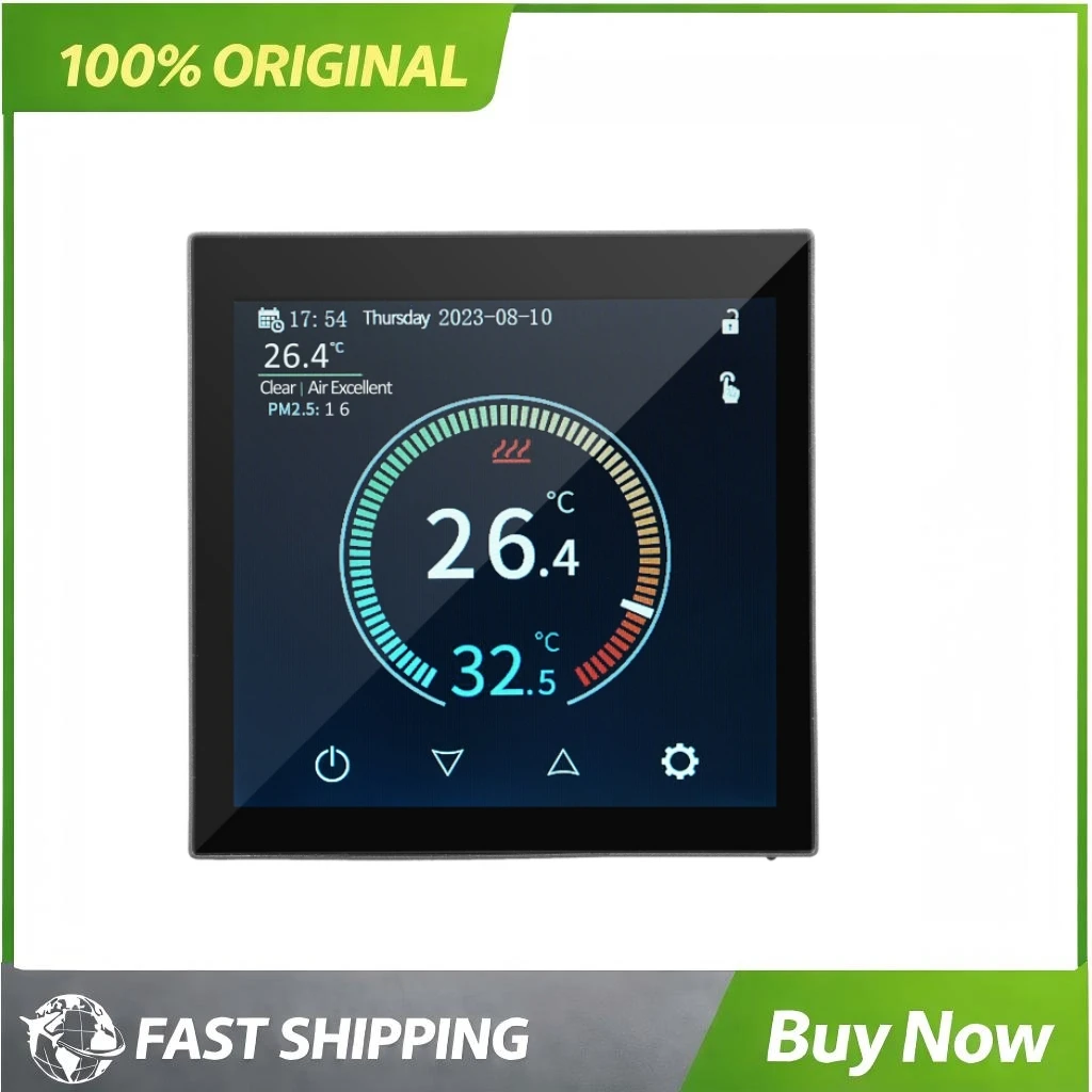 

WiFi Smart Thermostat Programmable Thermostat APP Control Digital Temperature Controller 480*480 LCD Touch Display 6 Time-Modes