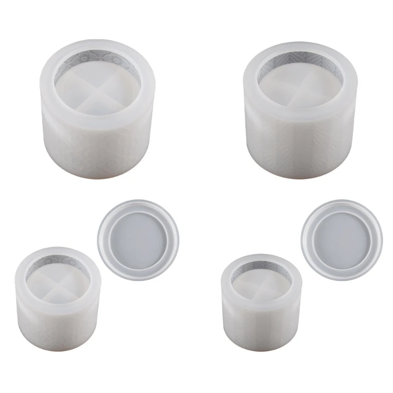 

Storage Box Resin Mold Soft Silicone Jewelry Box Molds with/without Lid Cover 37JB
