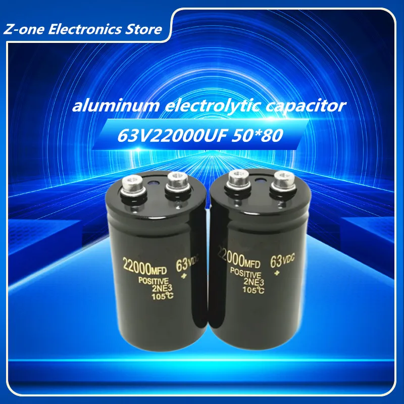 

63V 22000UF bolt/screw foot large capacitance 22000uf 63v 50x80mm radial electrolytic capacitor