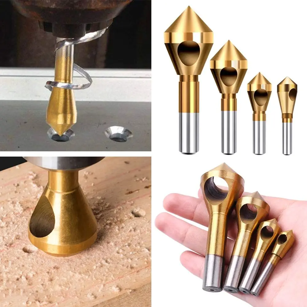 90 Degree HSS Boring Drill Bit Wood Chamfering Cutter Deburring Chamfering Cutter Countersink Drill Bits Counter Sink Drill Bit