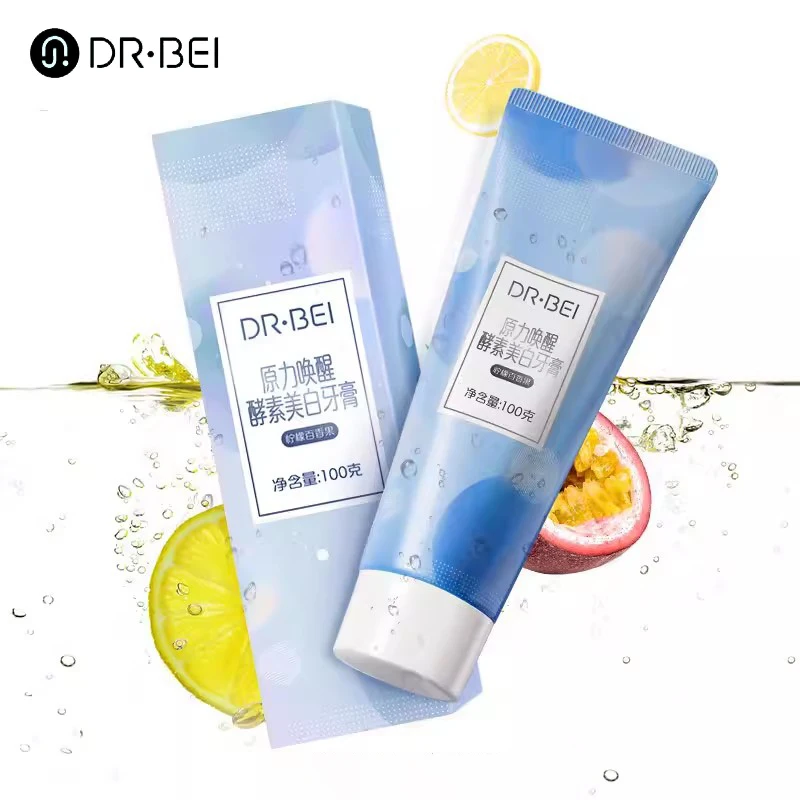 

Youpin DR.BEI Enzyme Whitening Toothpaste Refreshing Fruit Flavor Discoloration Fresh Breath Removal Teeth Stains 100g for Girls