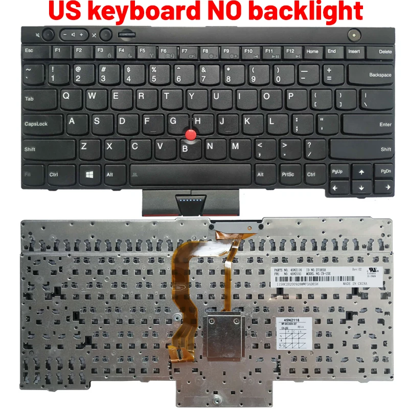 NEW Russian/US/UK/Spanish/Latin/German laptop keyboard FOR LENOVO THINKPAD T530 T530i T430 T430s T430I X230 W530 L430 L530