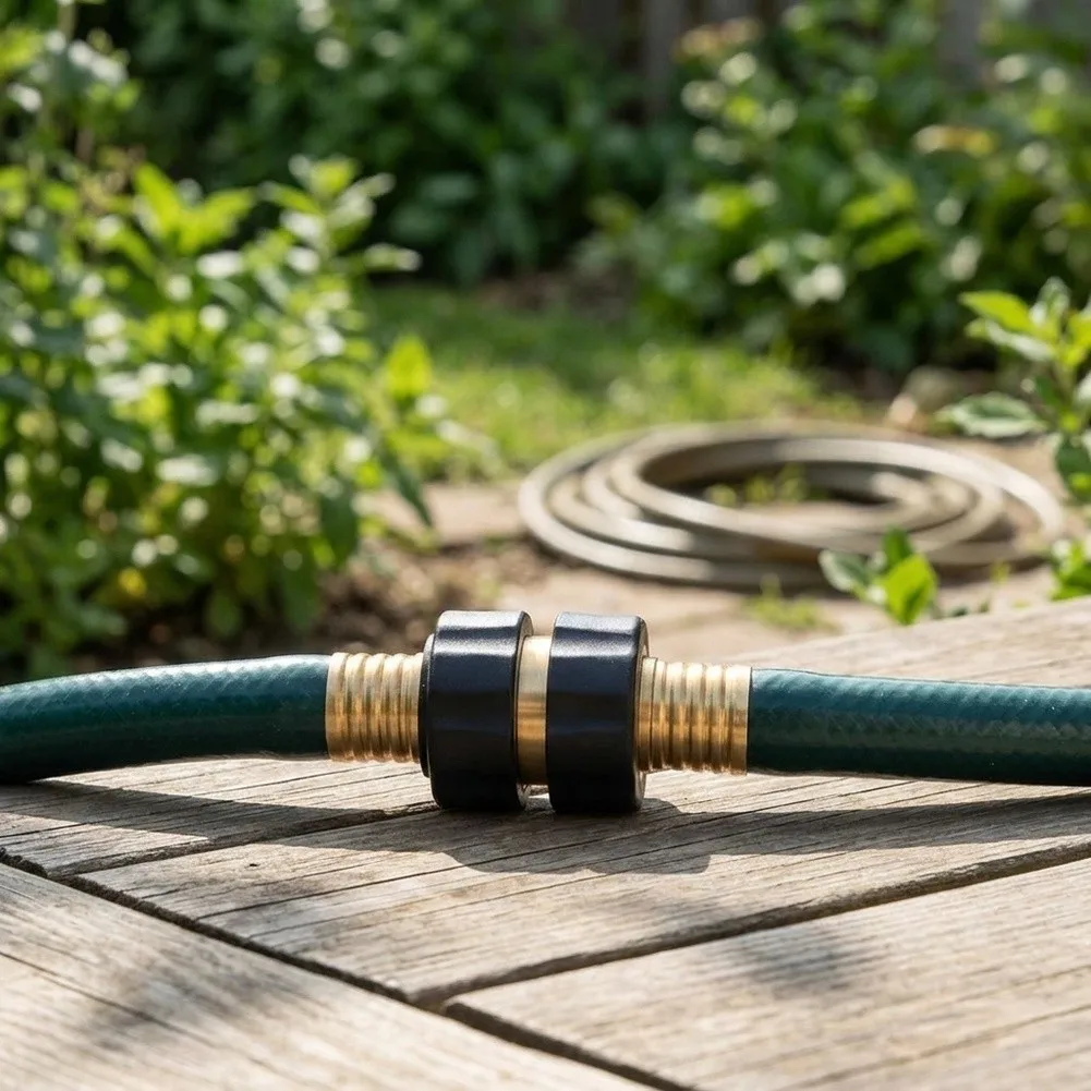 3/4 Inch Quick Connect Fitting Set with Rubberized Grips for Easy Use with Water Pipes and Sprinklers 3/4 Inch