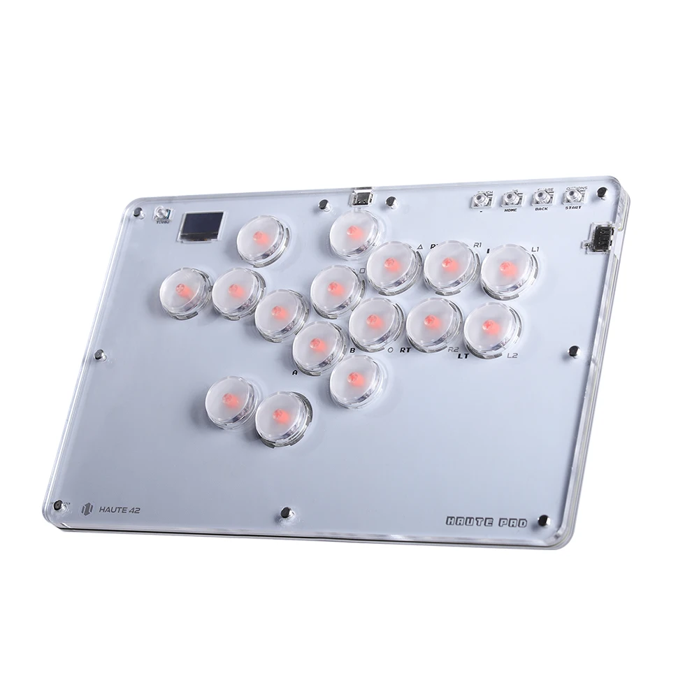 Haute42 Joystick Hitbox Keyboard Arcade Stick Controller voor PS4/PS5/Switch Arcade Hitbox Leverloze Controller Fight Sticks PC