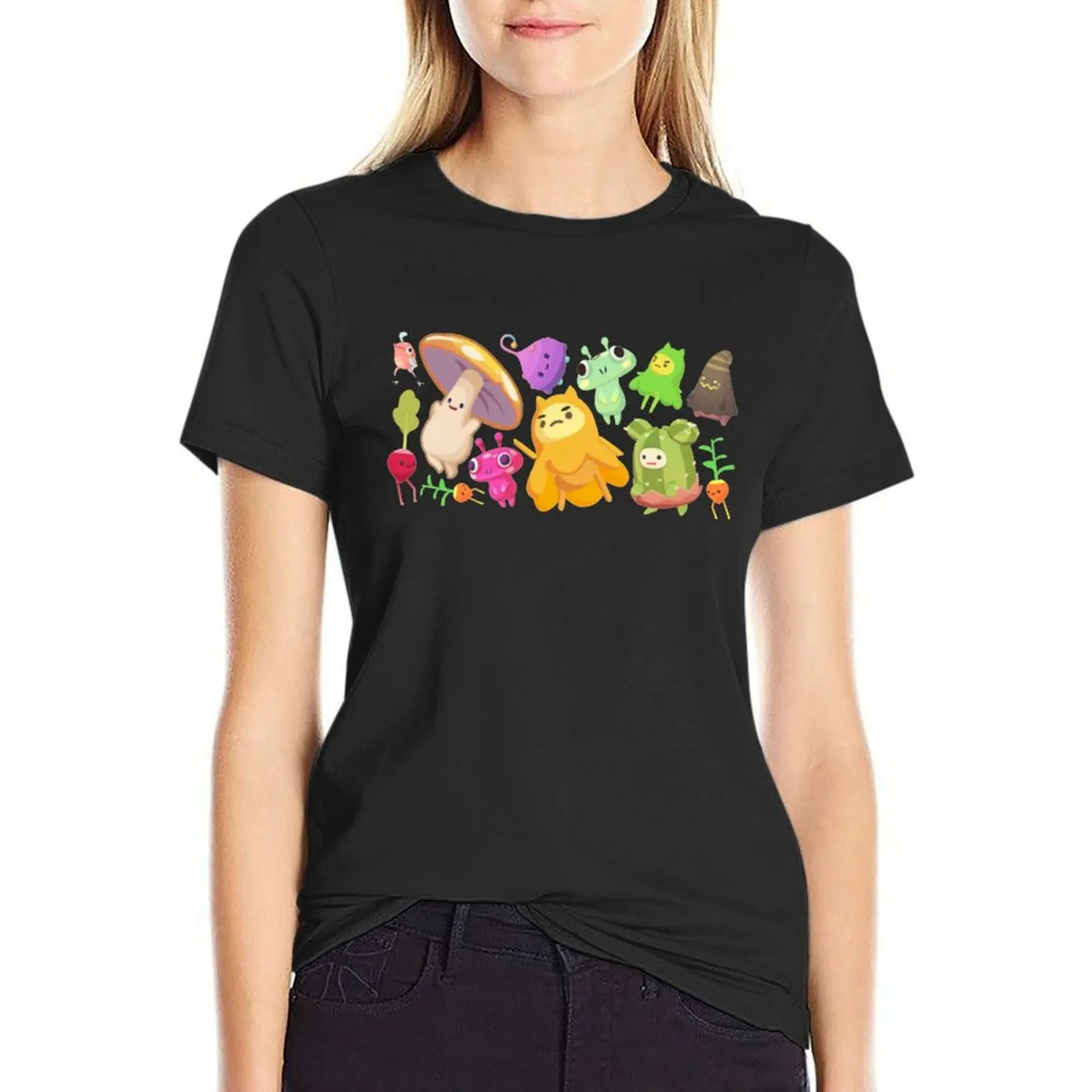 

Ooblets Sticker T-Shirt aesthetic clothes shirts graphic tees Short sleeve tee Summer Women's clothing