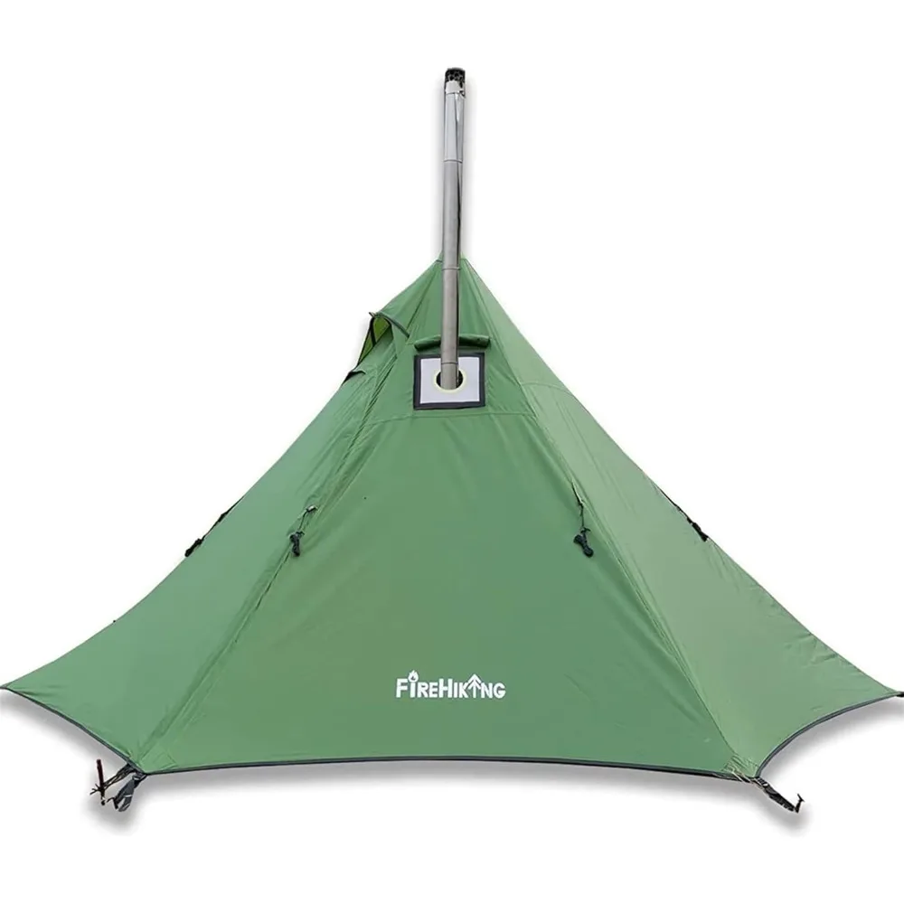 

Hot Camping Tent - Ultralight Tepee With Stove Jack for 1-2 Adults