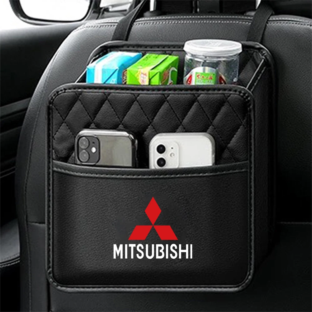 

Car Backseat Storage Box Organizer Protector Hanging Storage Bag For Mitsubishi 9 Ralliart X EX ASX L200 Outlander Pajero Lancer