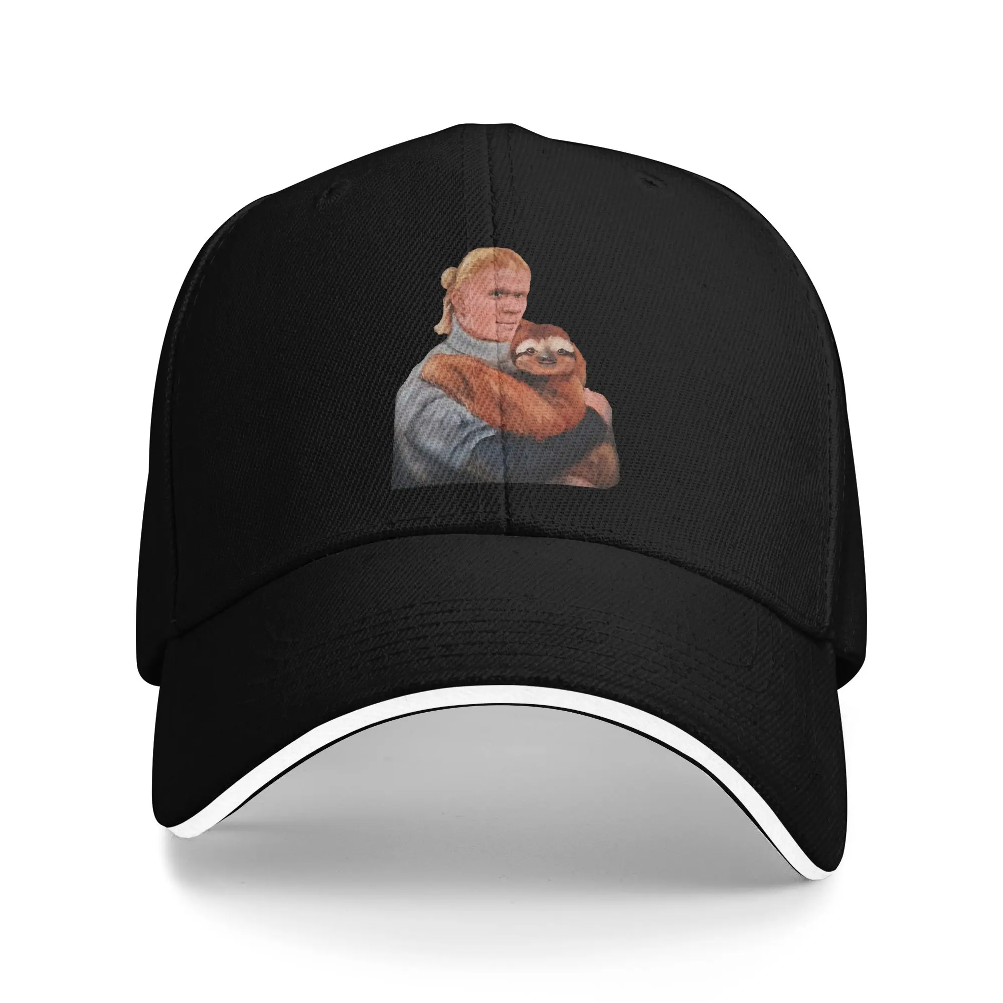 Haalands Sloth Baseball Cap Fashion Soccer Football Sandwich Cap Unisex Adjustable Dad Hat Outdoor