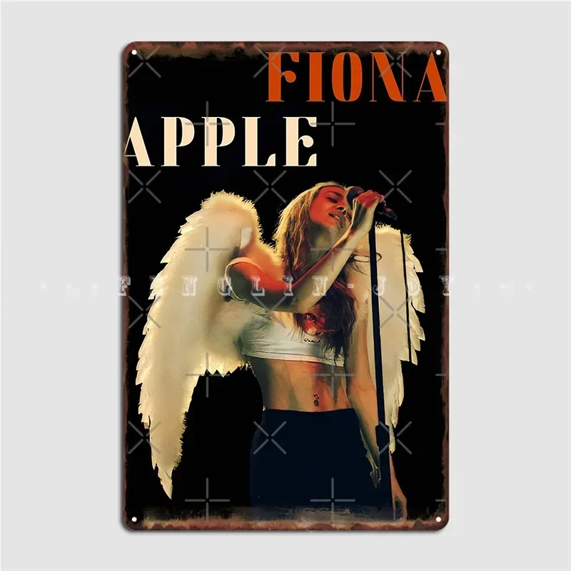 Fiona Apples Angel Metal Sign Pub Living Room Designing Wall Decor Tin Sign Posters