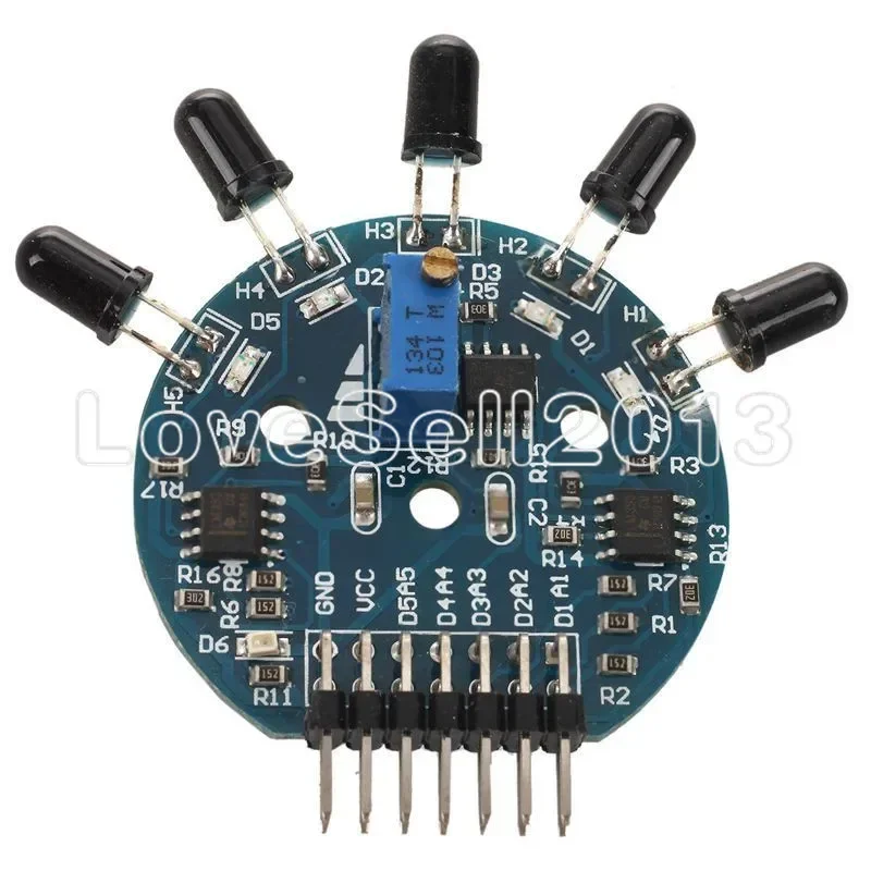 

5 Way Flame Sensor Module Digital Analog Signal Dual Output Fire Detection Sensor Module for Arduino NEW