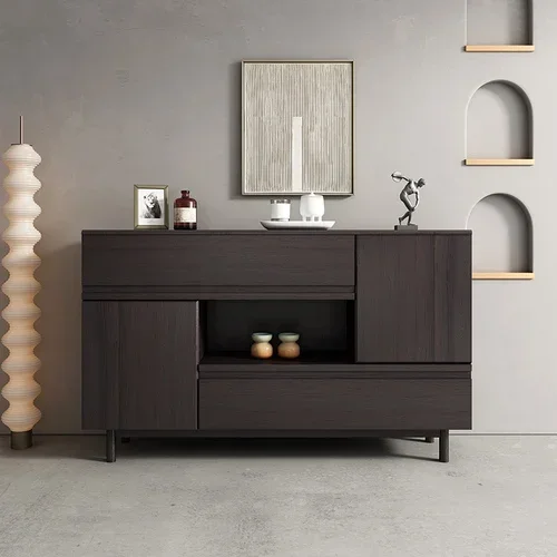 Modern Minimalist Sideboard Cabinet  Tea Cabinet Living Room Integrated Wall Storage Hallway Storage Cabinet