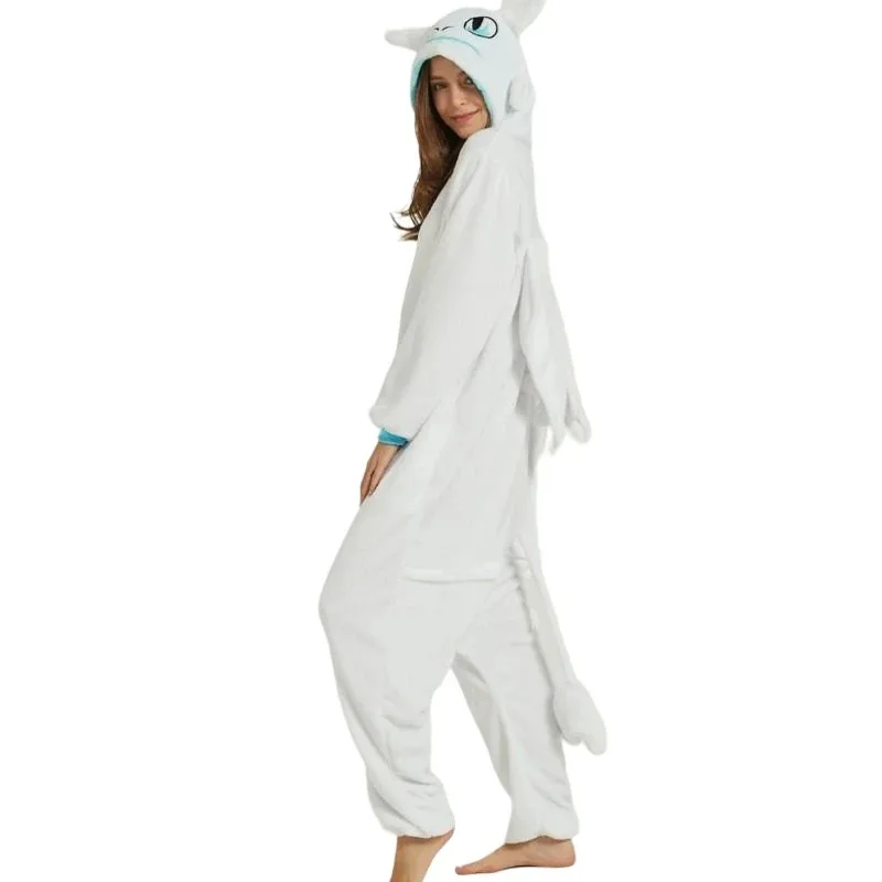 ss13 نيسيي ازياء الحيوان التنين بذلة مقنعين ملابس خاصة الكرتون تأثيري حلي الرجال ثوب النوم منامة للجنسين الكبار المنزل