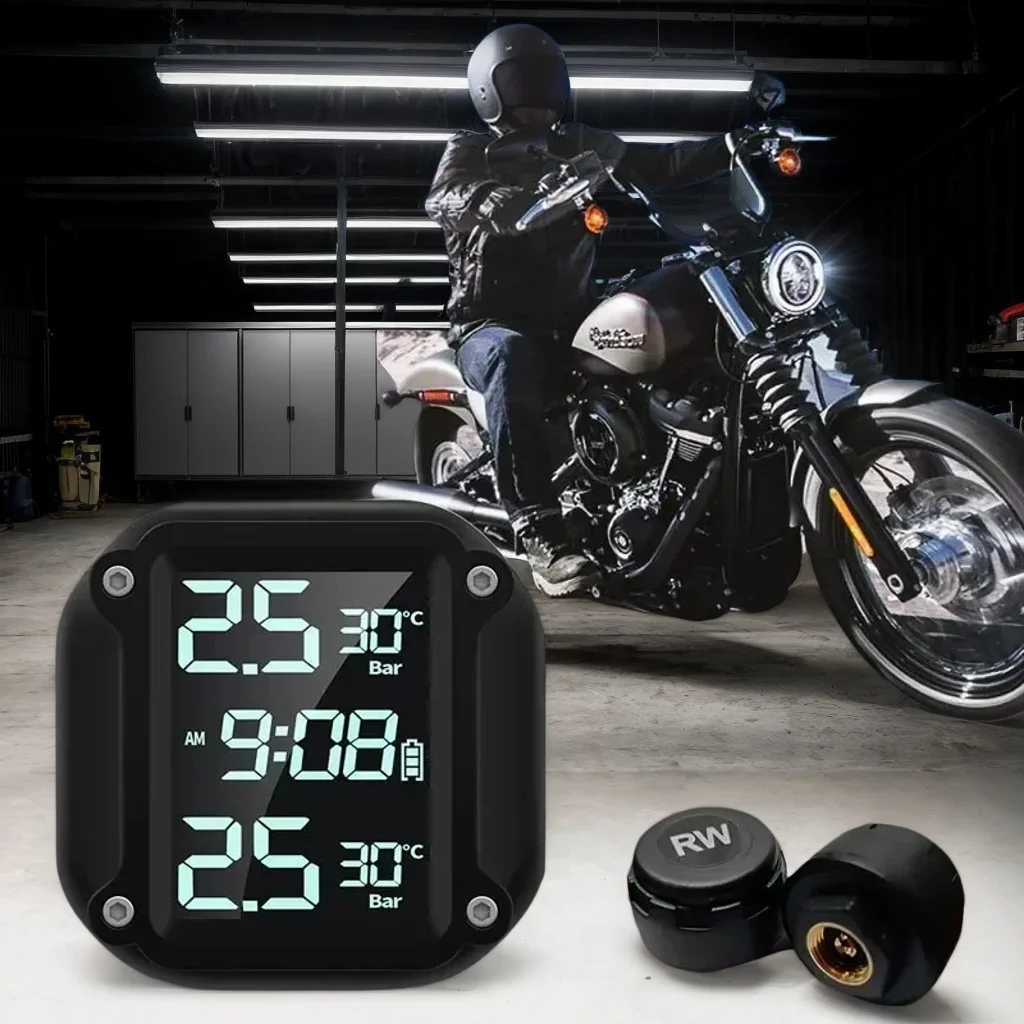 

Монитор давления в шинах мотоцикла M5 — беспроводной цифровой детектор давления