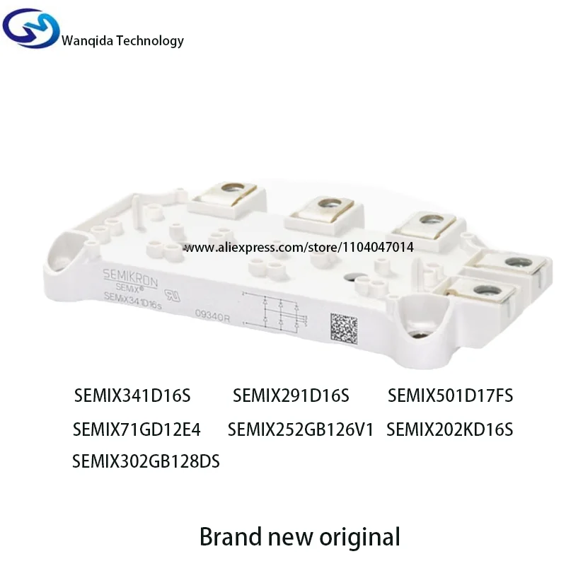 

SEMIX341D16S SEMIX202GB12E4S SEMIX302GB128DS SEMIX291D16S SEMIX501D17FS SEMIX71GD12E4S SEMIX252GB126V1 Модуль питания IGBT