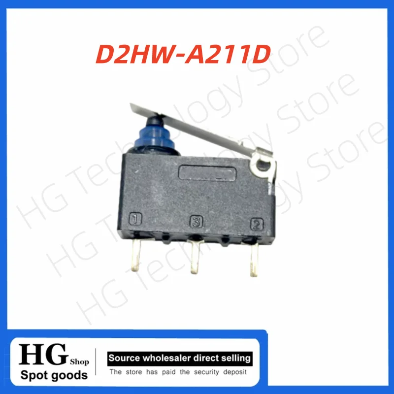 2PCS/Lot D2HW-A211D Sealed 3-pin water and dust proof travel reset microswitch