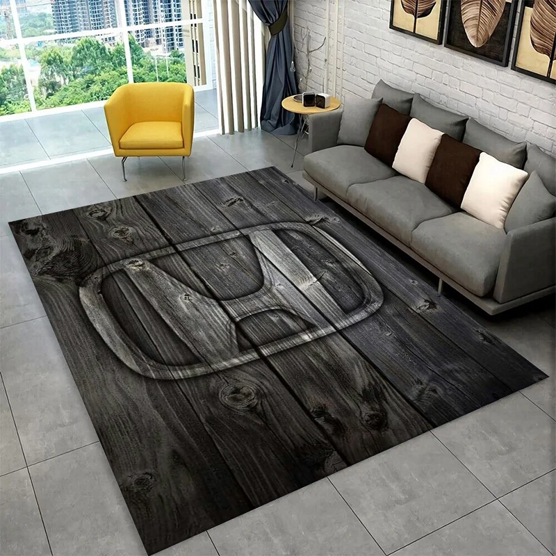 HD Retro H-Honda Racing Car MOTO  Carpet Rug for Home Living Room Bedroom Sofa Doormat Decor,Area Rug Non-slip Floor Mat Gift