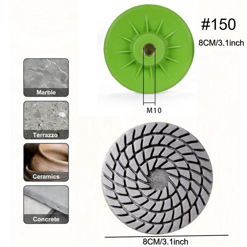 1 Pc 3 Inches Grinding Disc Edge Polishing Disc For Tiles Stone Metal Glass Polishing Angle Grinders Abrasive Tools Accessories