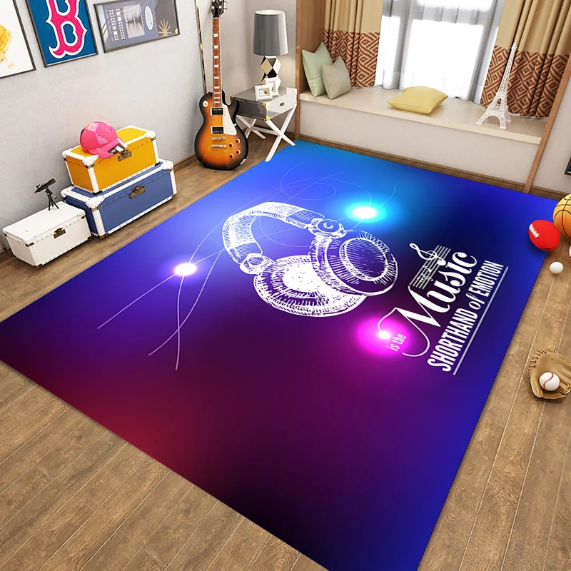 Alfombra electrónica de tambor para niños, tapete para mesa de centro, sala de estar, dormitorio, estante, tapete para puerta de tambor, alfombra