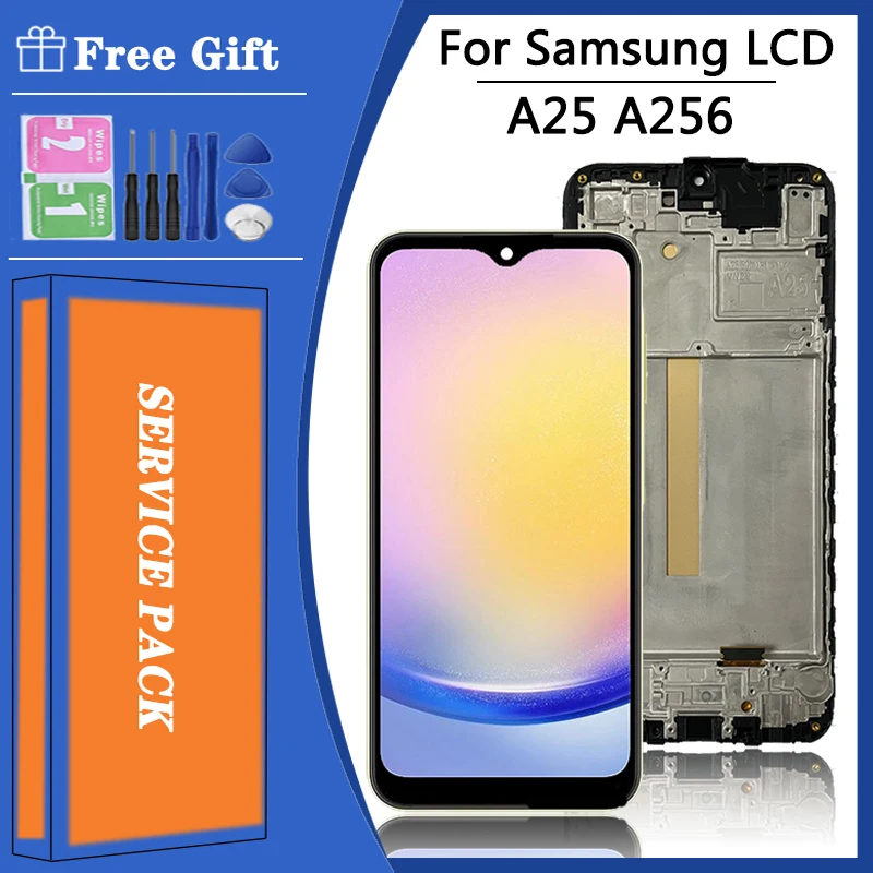 

OLED Quality For Samsung A25 A256B/DS LCD Display Touch Screen Digitizer Assembly For Samsung A256B A256E A256U LCD