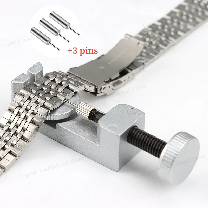 Metal Watch Link Pin Remover Repair Tool Kit for Watchmakers with Pack of 3 Extra Pins Replacement Remover Adjustment Tool