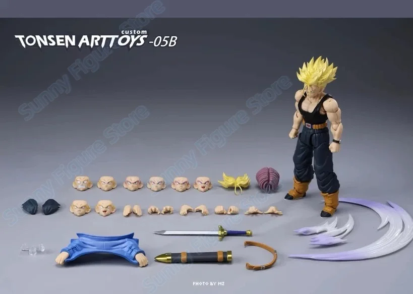 in stock Tonsenarttoys Kamione Dragon Ball Z Super Saiyan SSJ SSJ2 Trunks 05a 05b 06a 06b Anime Action Figures Models Toys Gifts view 5