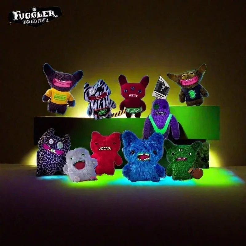 Fuggler Fugg Glow Edition Doll Noctilucent Series Soft Plush Toy Ugly Cute Luminous Teeth Monster Funny Children Birthday Gifts