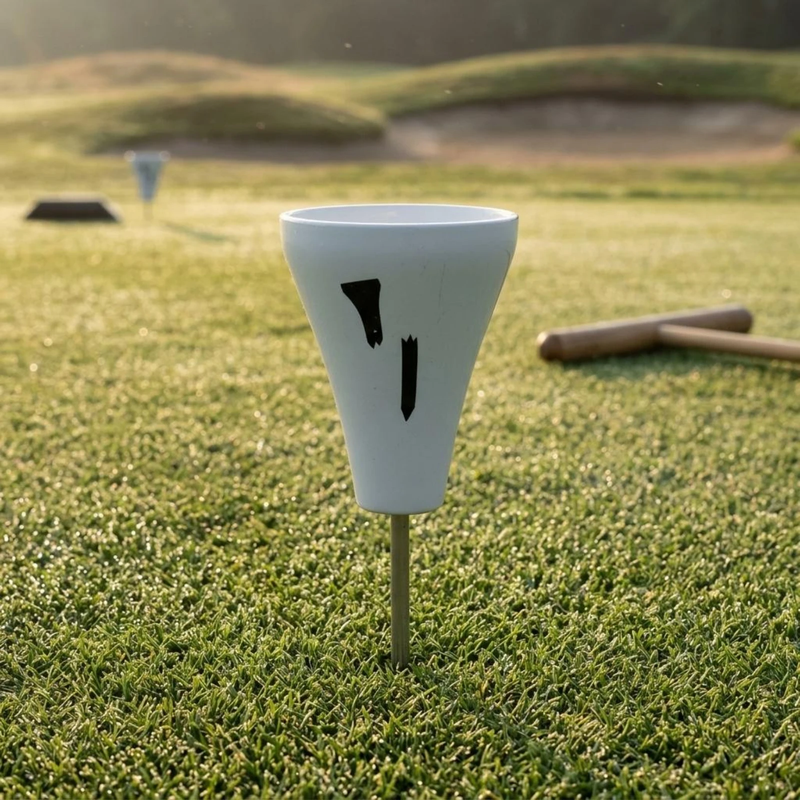 Flared Cone Golf Alignment Tool Lightweight Cup Shaped Marker Sports Gear for Tee Area Positioning