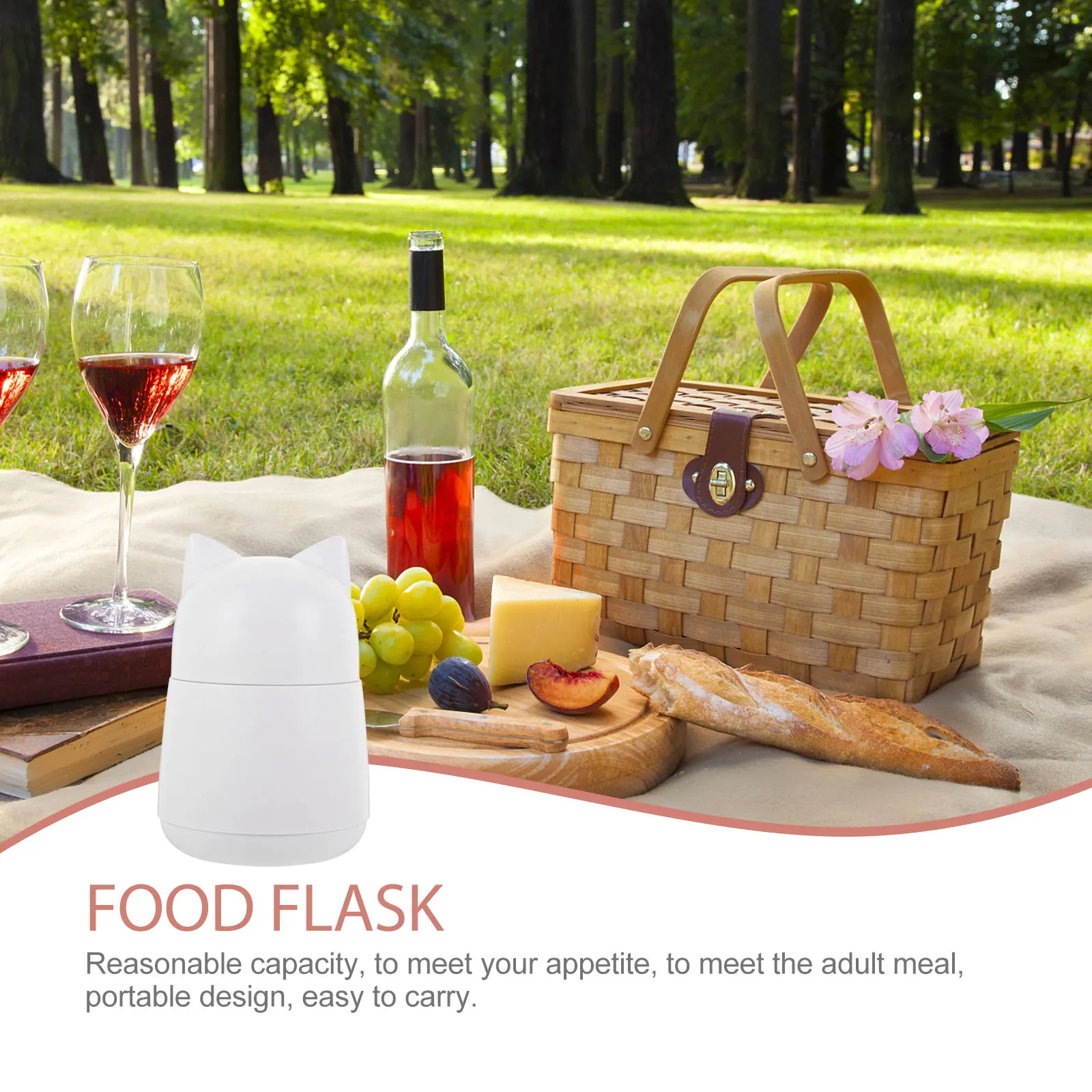 

Insulated Jar Thermal Soup Cup Leakproof Hot Food Container Portable Soup Flask For School Office Home Food Flask Container