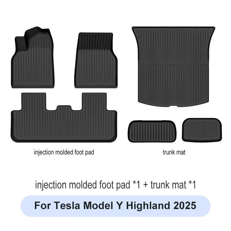 Tesla Model Y Juniper Premium/Performance 2025+ TPE vloermatten bagagemat slijtvaste voetmatten ModelY kofferbakmatten