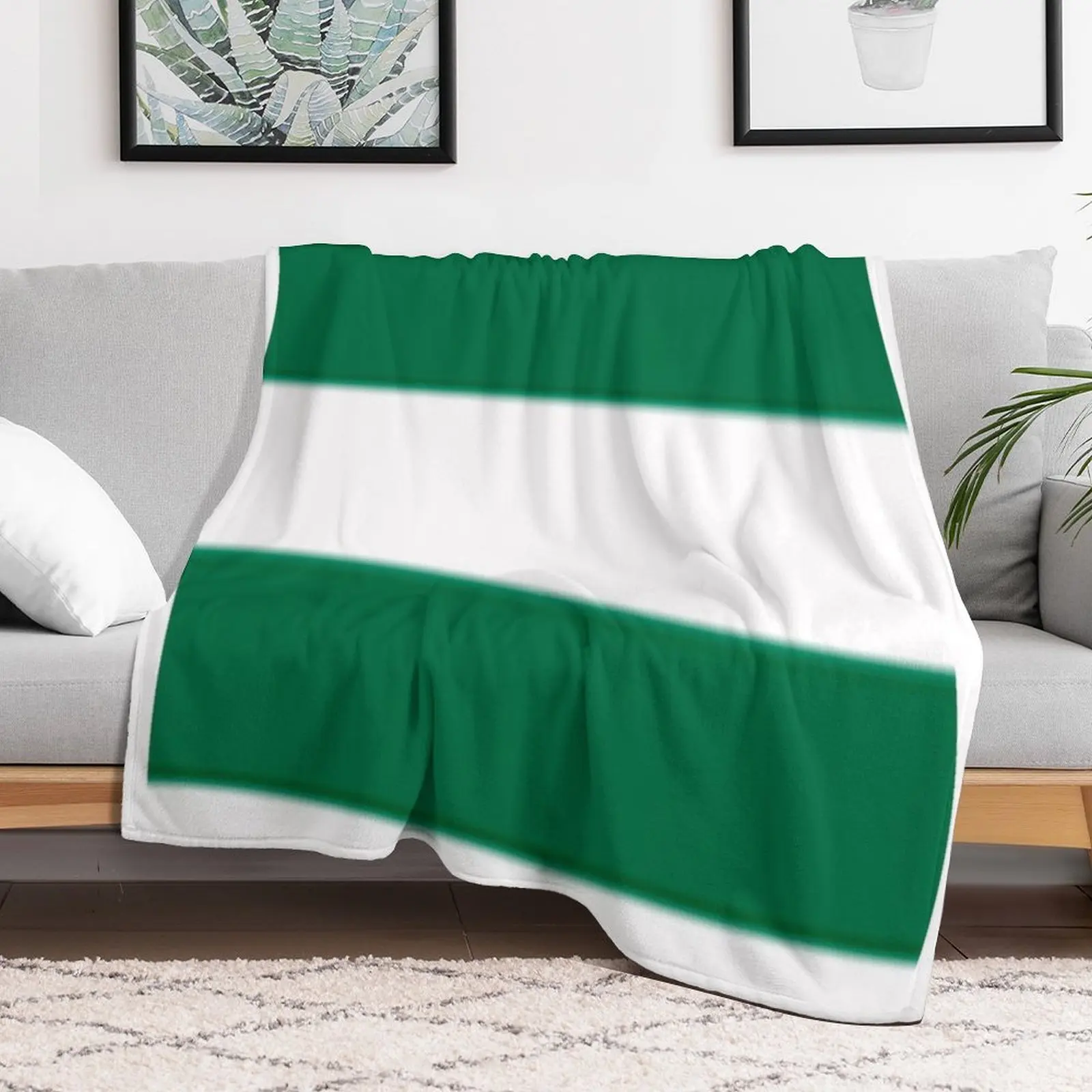 

Sporting Throw Blanket Hairy Winter beds Flannel Fabric Plaid on the sofa Blankets