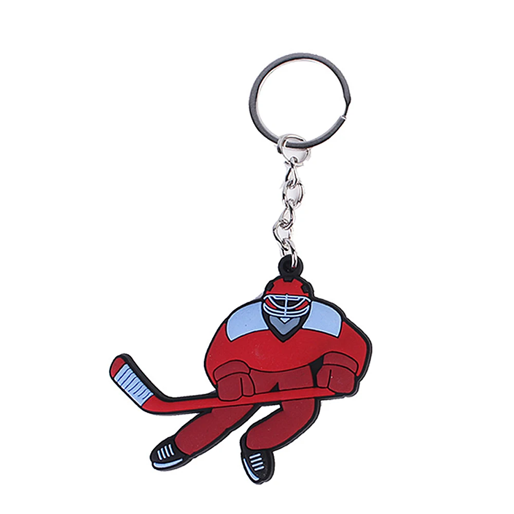 Hockey Keychain para crianças, Ice Fan Presentes, Sports Party Decoration Acessórios, 5pcs