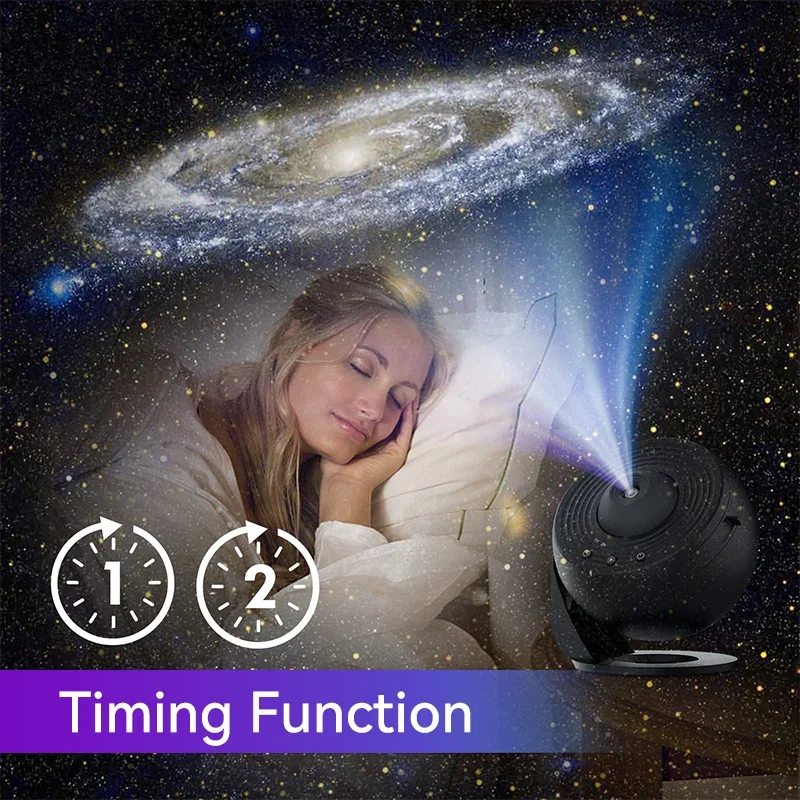 Planetarium Projector Starry Sky Galaxy Projector Bedroom Night Light 360° Rotating HD Image Planetarium Lamp Birthday  Gift