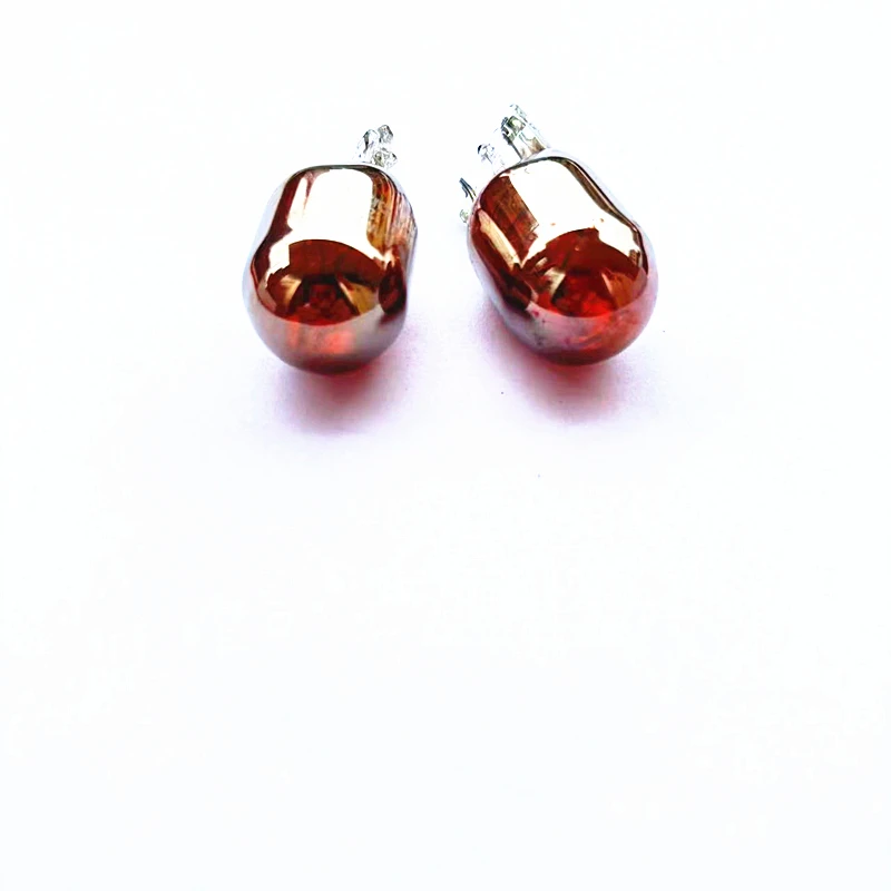 2pcs T20 7440 7443 W21W W21/5W Amber Silver / Chrome Auto Halogen Tail Brake Lights Car Driving Lamp Turn Signals Bulbs