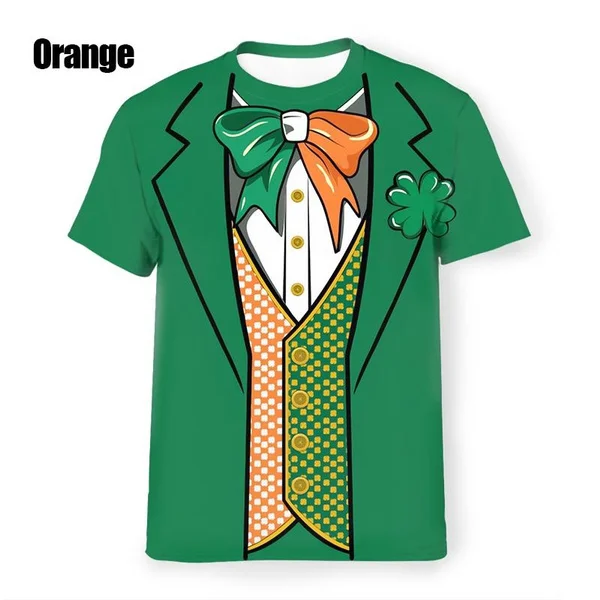 2023 New Men/women Funny Leprechaun Costume Saint Patrick's Day 3d T Shirt