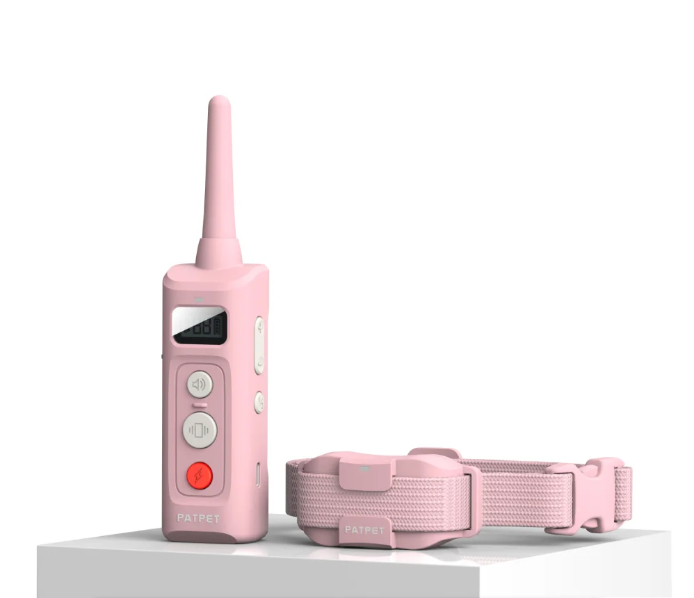 Electronic Bark Collar Dog Training 2023 Rechargeable Remote Control IPX7 Waterproof 600M Range Eco Friendly TPU PC Material