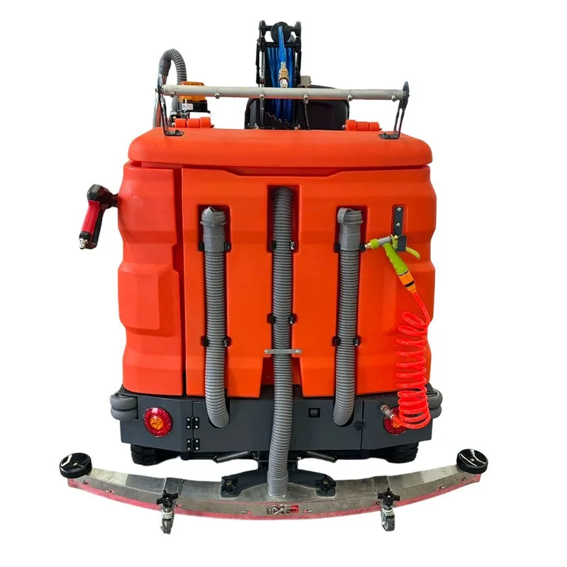 Electric drive-by washing machine Commercial mopping, drive-by washing and sweeping machine