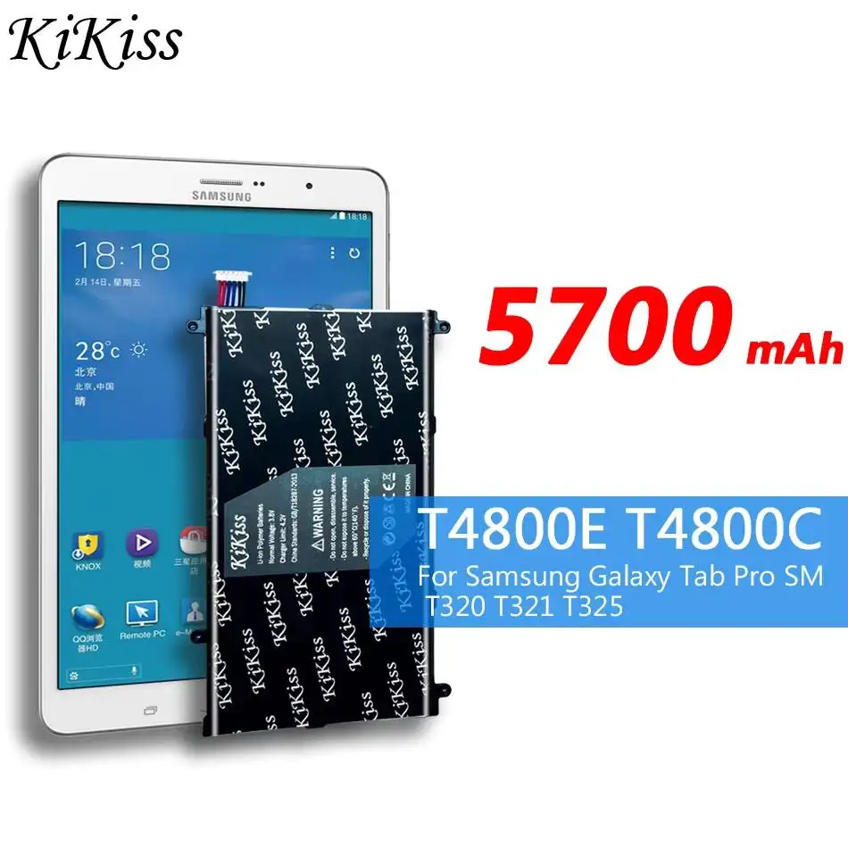 

For Samsung Galaxy Tab Pro 8.4 SM T320 T321 T325 5700mAh Safe T4800E T4800C Tablet Battery