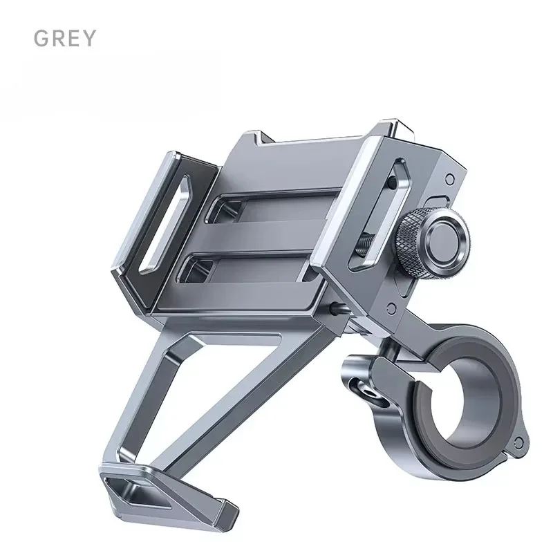 Motorcycle Phone Mount Aluminum Alloy For Bike Bicycle Handlebar Phone Holder Clamp Bracket Stand 360 Rotation Adjustable Mount