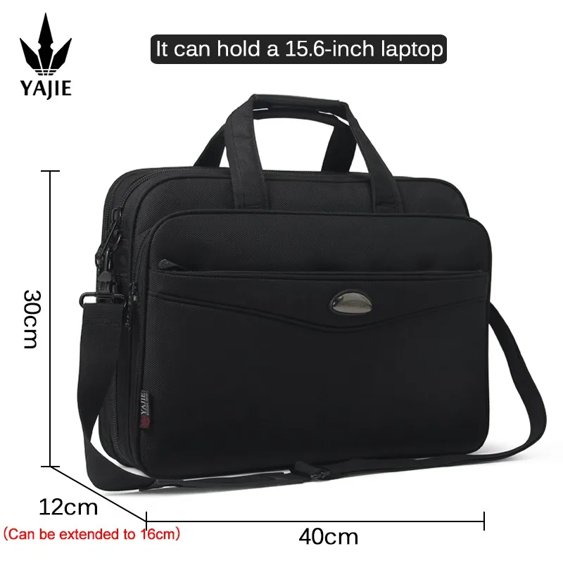 Large Capacity Briefcase Bag Men Business Bag 15.6 inch Laptop Bag Shoulder Bags Canvas Handbags Notebook Bag Messenger Bags