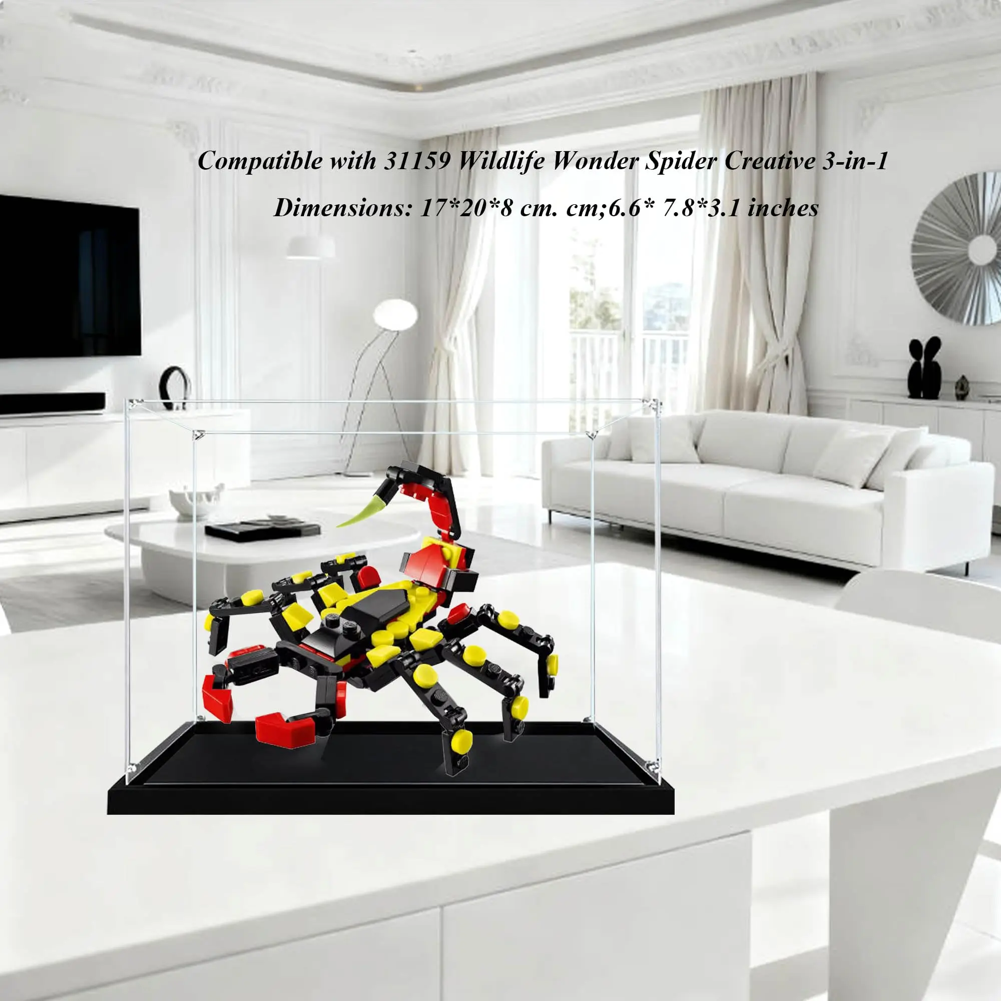 

Акриловый витрина, совместимый с наборами LEGO 31159, пылезащитная витрина, прозрачная коробка (только витрина)