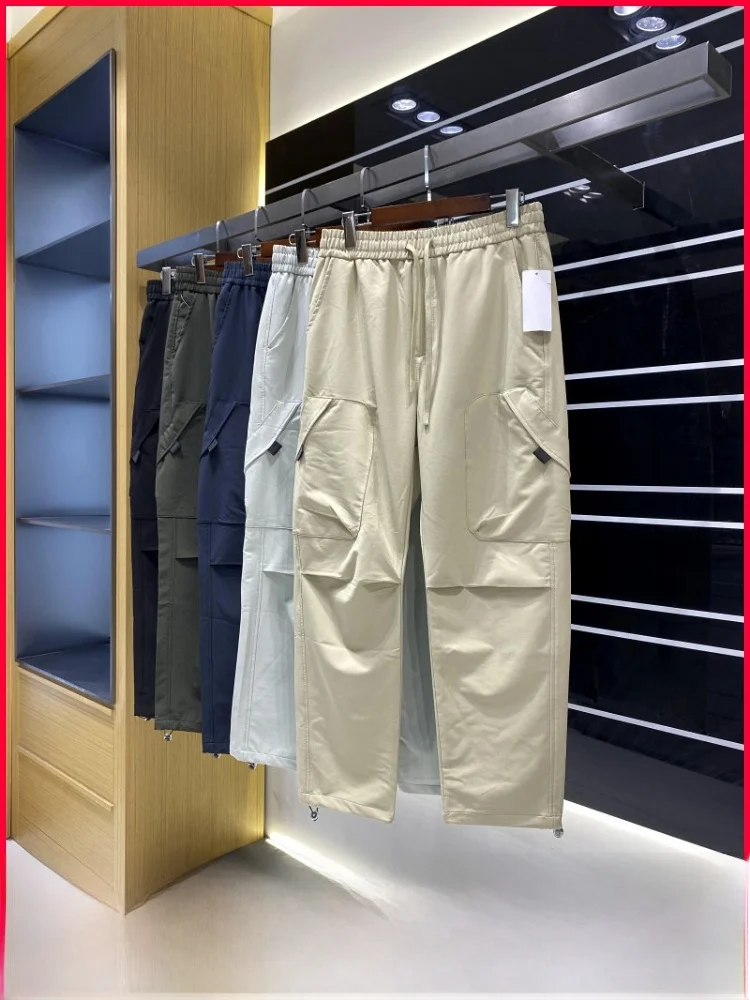 

American Sle Outdoor Workwear Men's Casual Pants Straight Leg Spor ket Large Trendy Autumn Seasonal Polyester Spandex