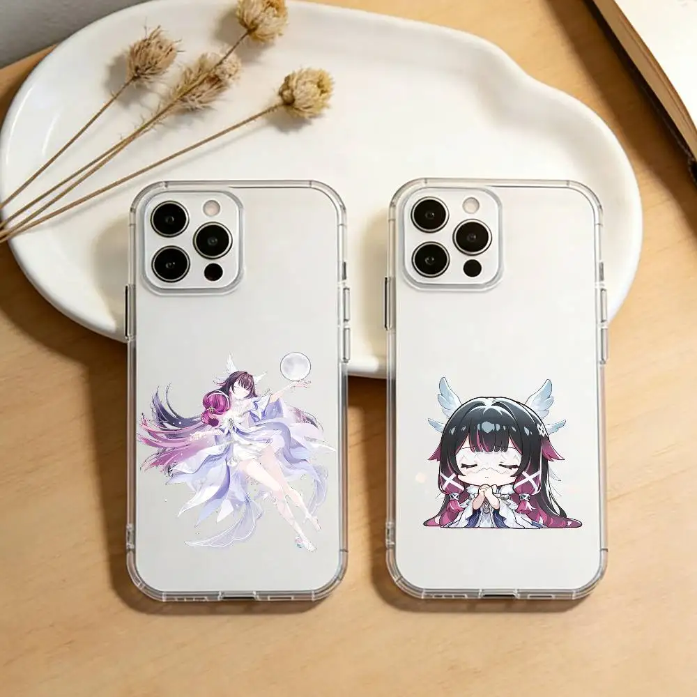 

C-Colombina Genshin Phone Case For iPhone 17 16 15 14 13 12 11 Mini Pro Max Plus Transparent Cover