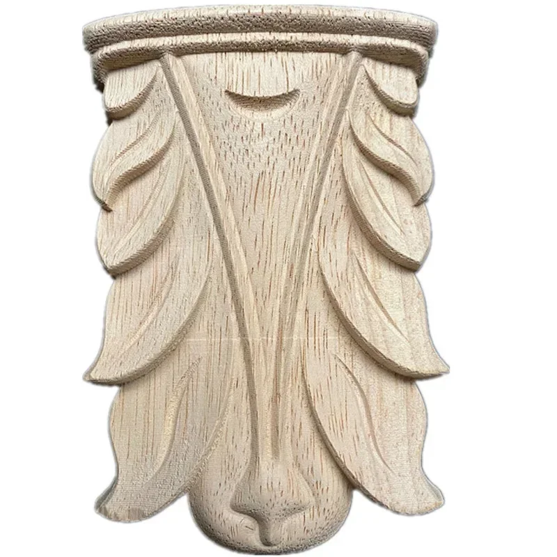 12cm Wood Furniture Applique Door Fireplace God Stage Stigma Column Decoration Accessories Modern Kitchen Vintage Home Decor