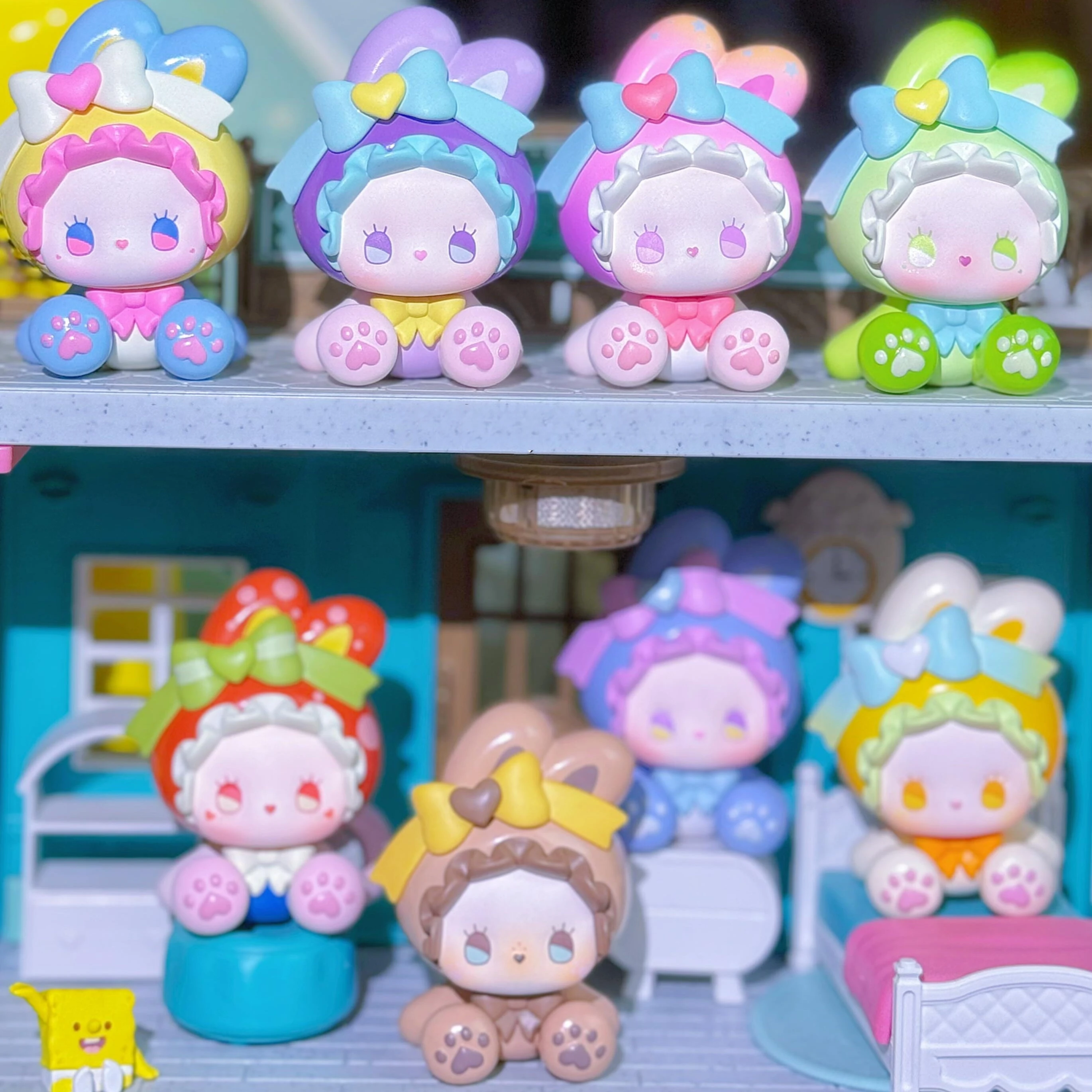 Genuíno emma coelho coletor série de estreia caixa cega bonito mini boneca modelo ornamentos criativos brinquedo colecionável caixa mistério presente