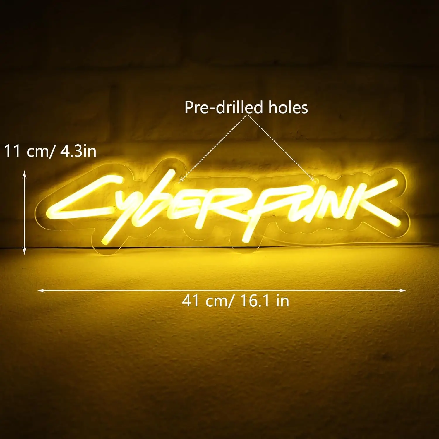 Cyberpunk Neon Sign for Game Zone Decor,Shooting Games Led Lights for Gaming Room Internet Bar or Bedroom Decoration.USB Powered