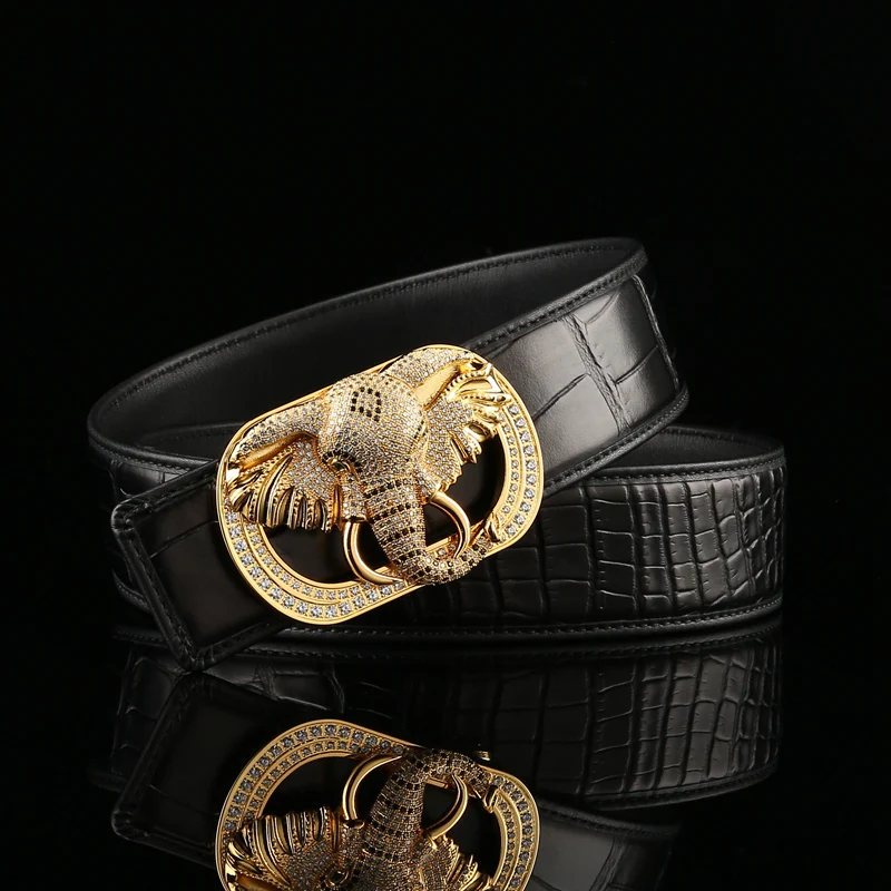 new-men's-top-layer-genuine-cowhide-belt-with-stainless-steel-buckle-and-elephant-embellishment-diamond-smooth-buckle-versatile